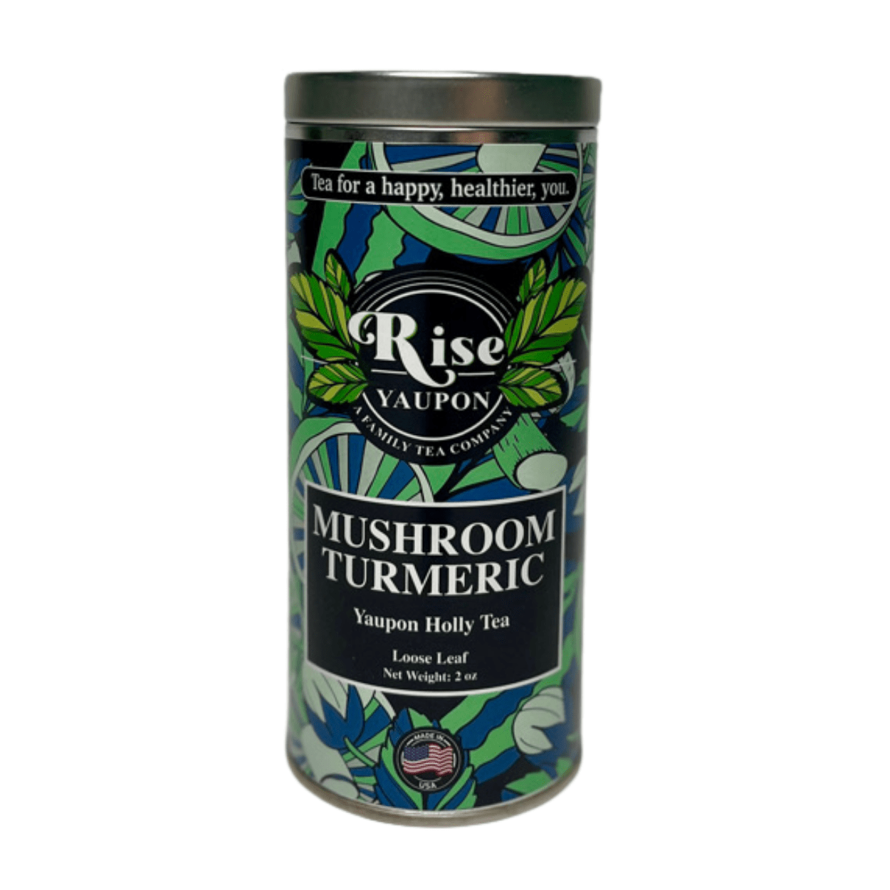 Mushroom Turmeric Yaupon Holly Tea