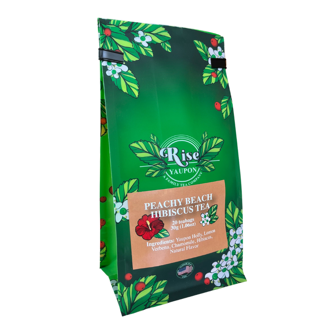 Peachy Beach Hibiscus Yaupon Tea
