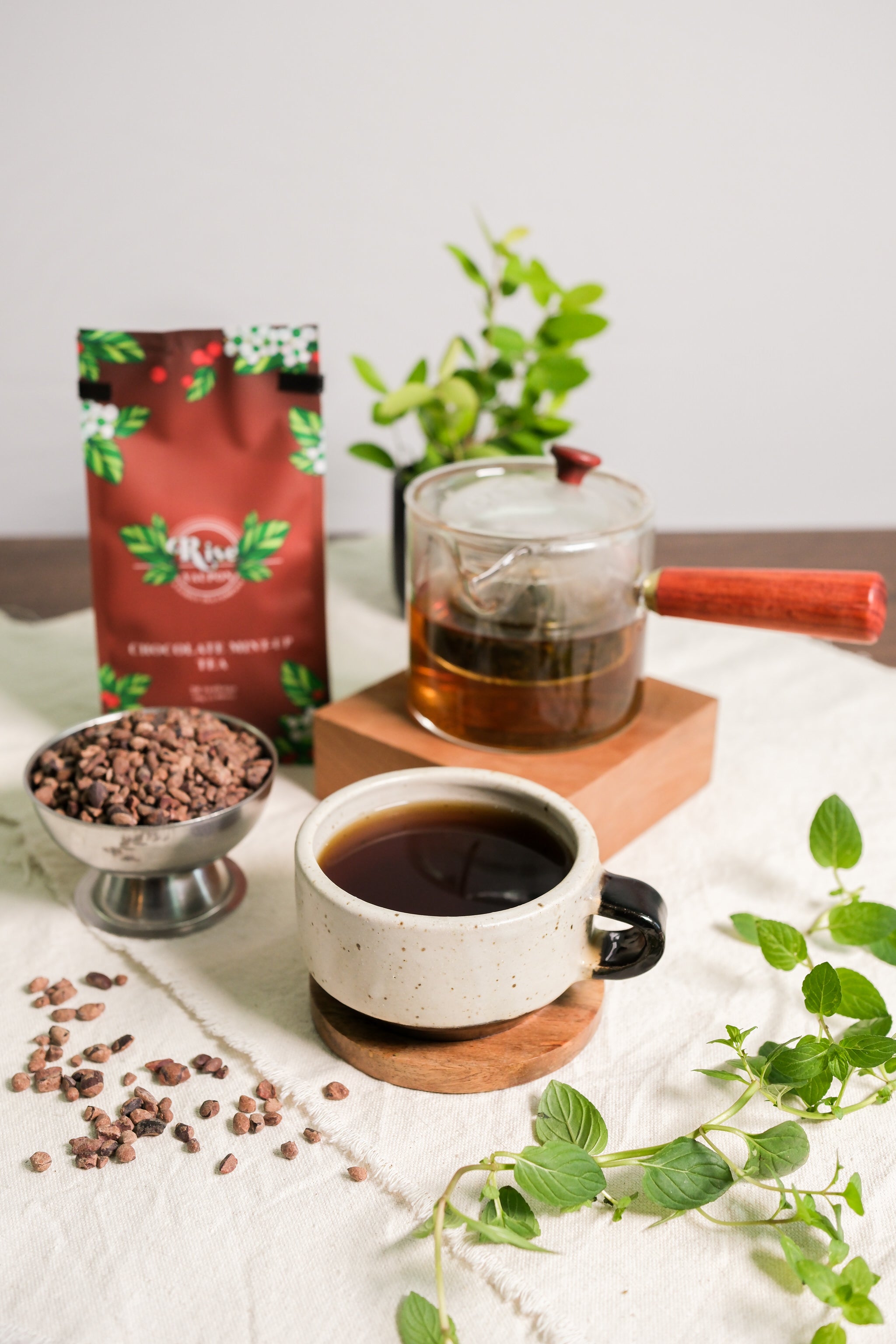 Chocolate Mint-Up Yaupon Tea